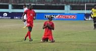 Balwant celebrates after scoring the opener in the final